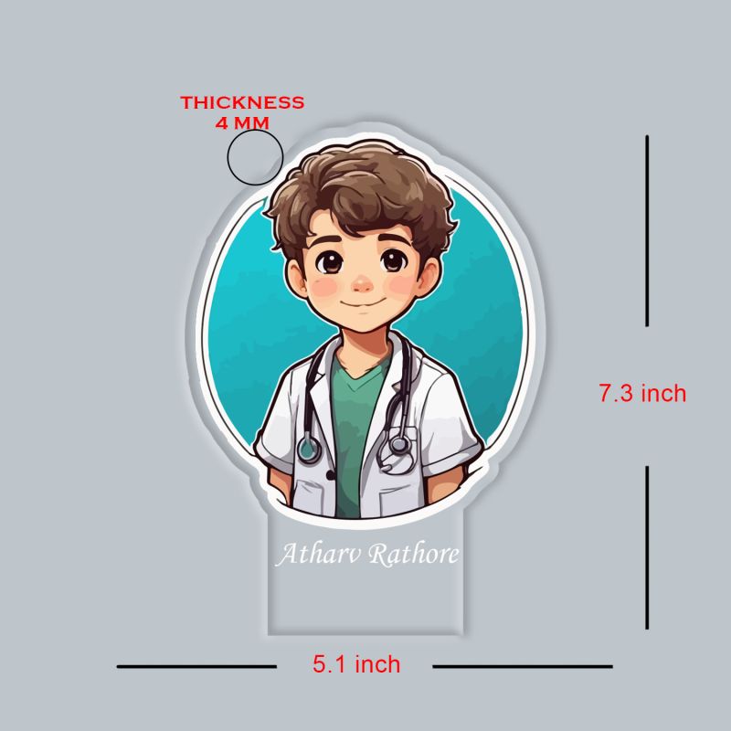 Personalized Doctor LED Night Lamp with Warm White Light Thankyou Gift for Doctor Appreciation Gift for Doctor Clinic & Hospital Decor Light (Gift for Medical Student)